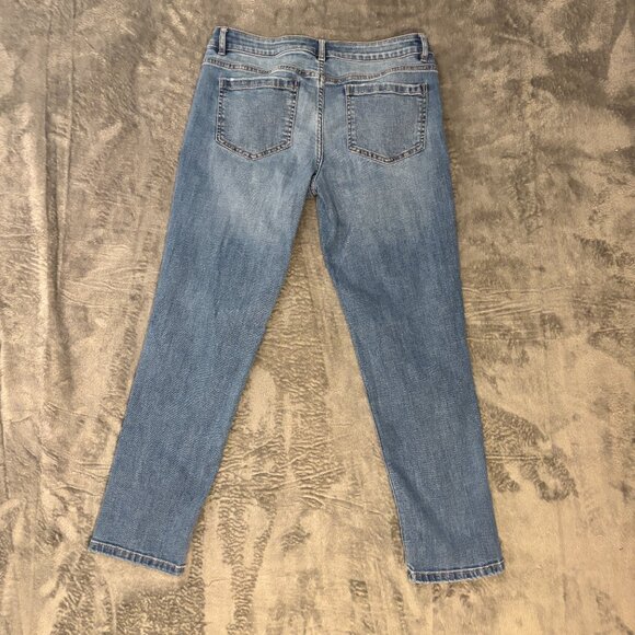 J. Jill Denim Boyfriend Jeans Straight Leg Ankle Size 8P - Picture 7 of 11
